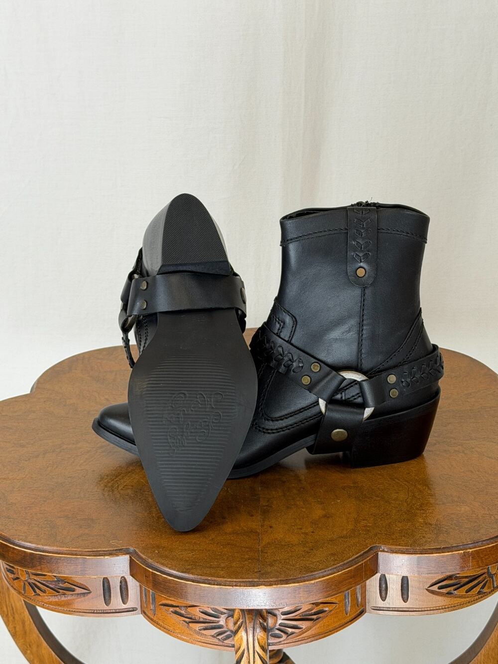 NIB Naughty Monkey Smith Boot Black Riding Style Western Boot #0320 US 8